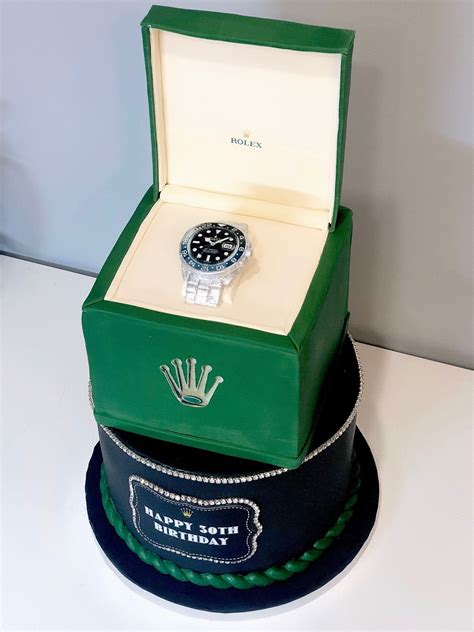 green rolex watch grooms cake|Rolex Birthday Cake .